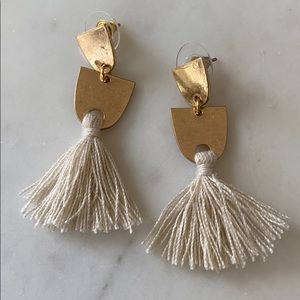 Geometric Downeast Tassle Earrings